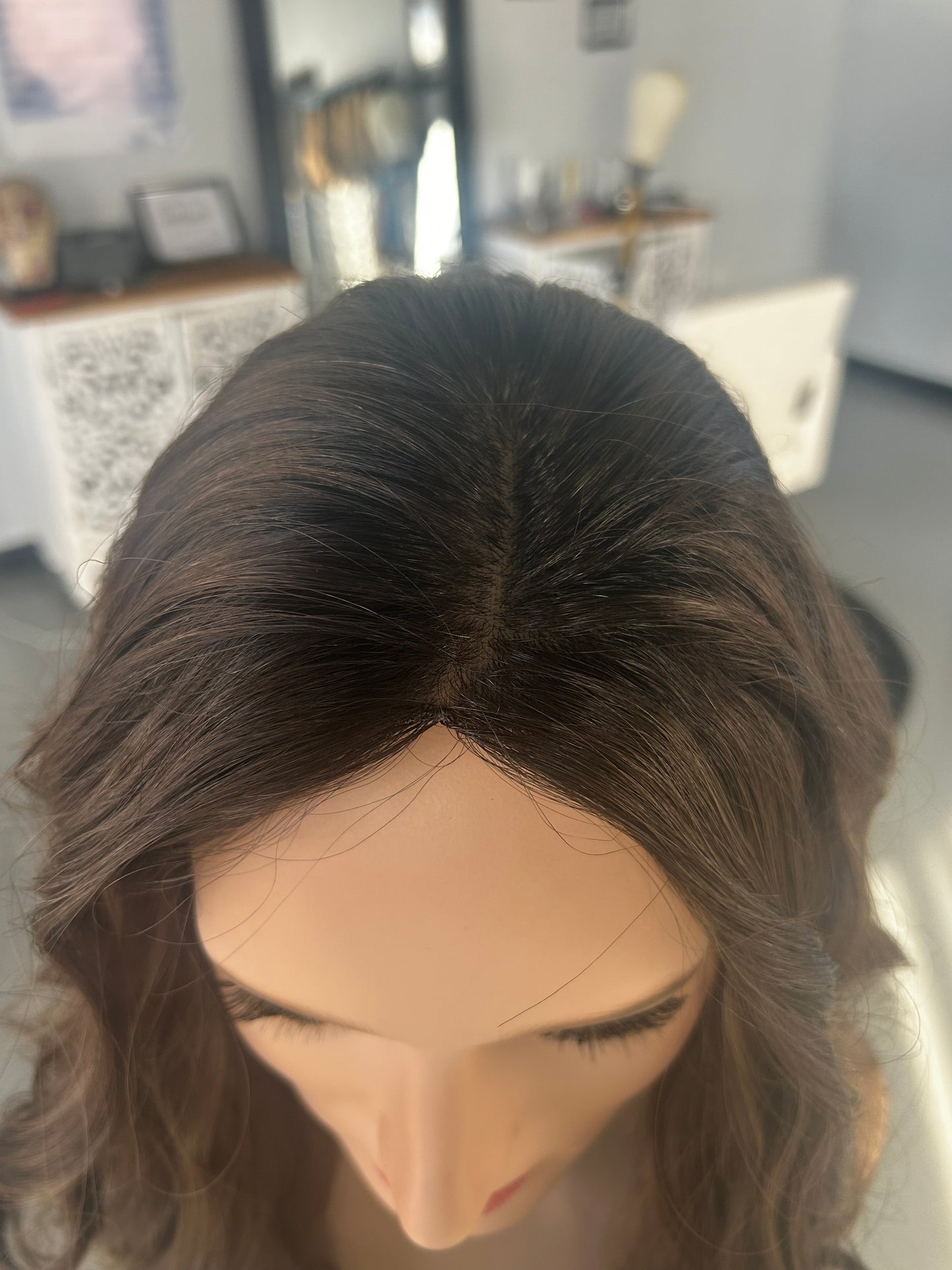 Lace Top Topper - Dove, 19”