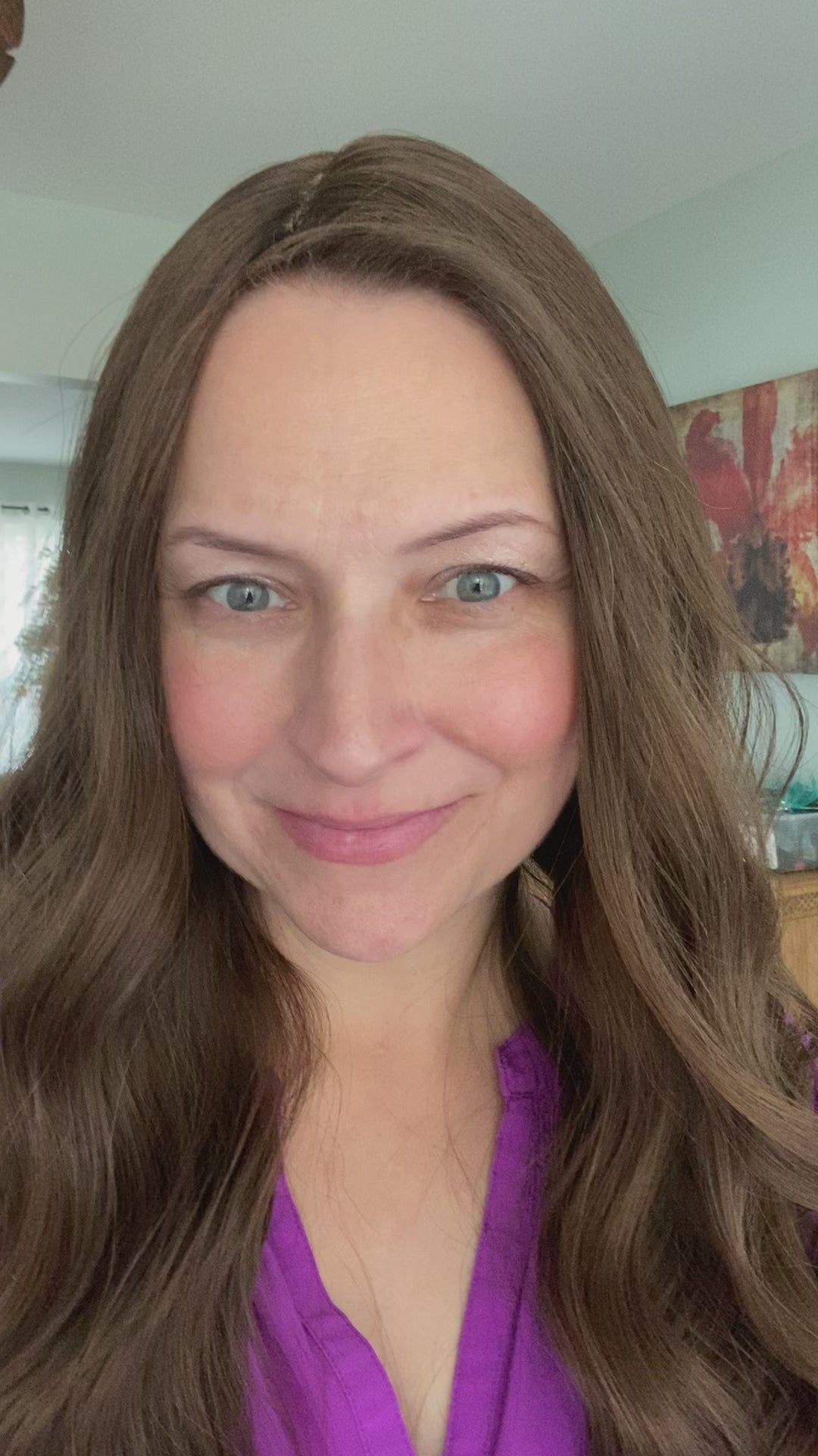 Neutral/Cool Medium Brown approx. Level 4 Human Hair Topper