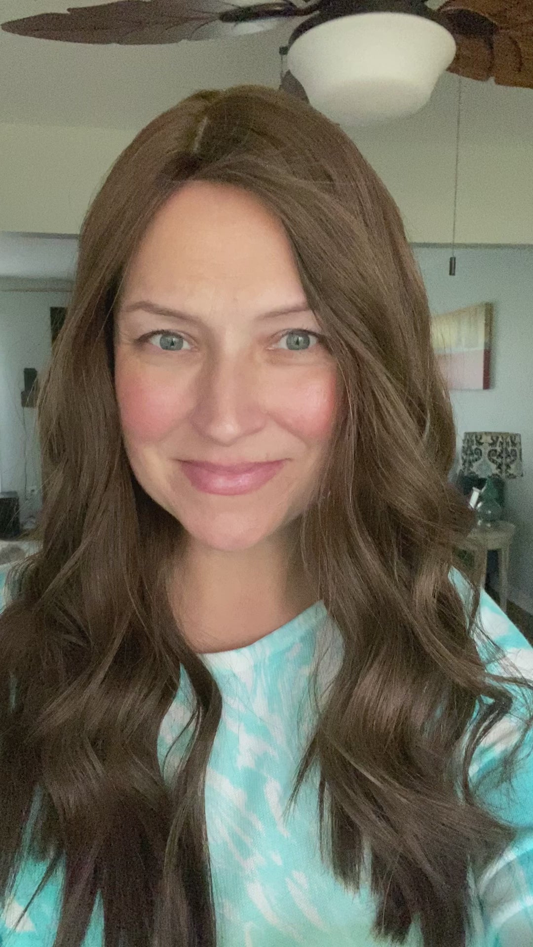 Neutral medium brown approx. level 4 Human Hair Topper