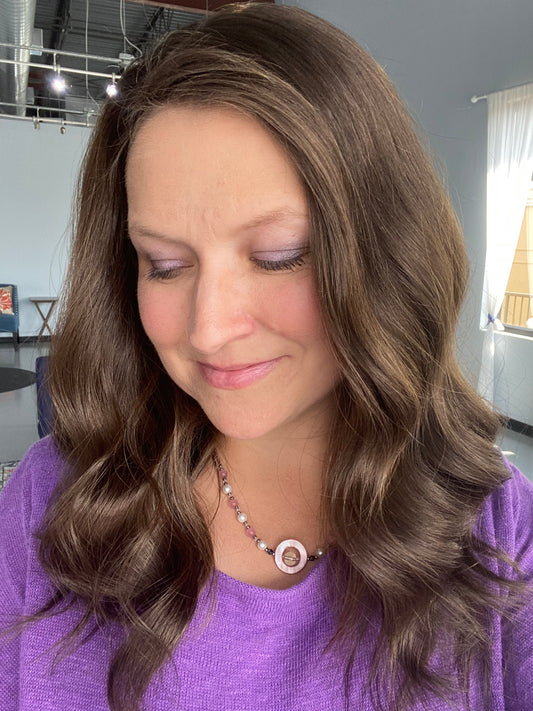 Silk Top Topper- Cool Dove 23”