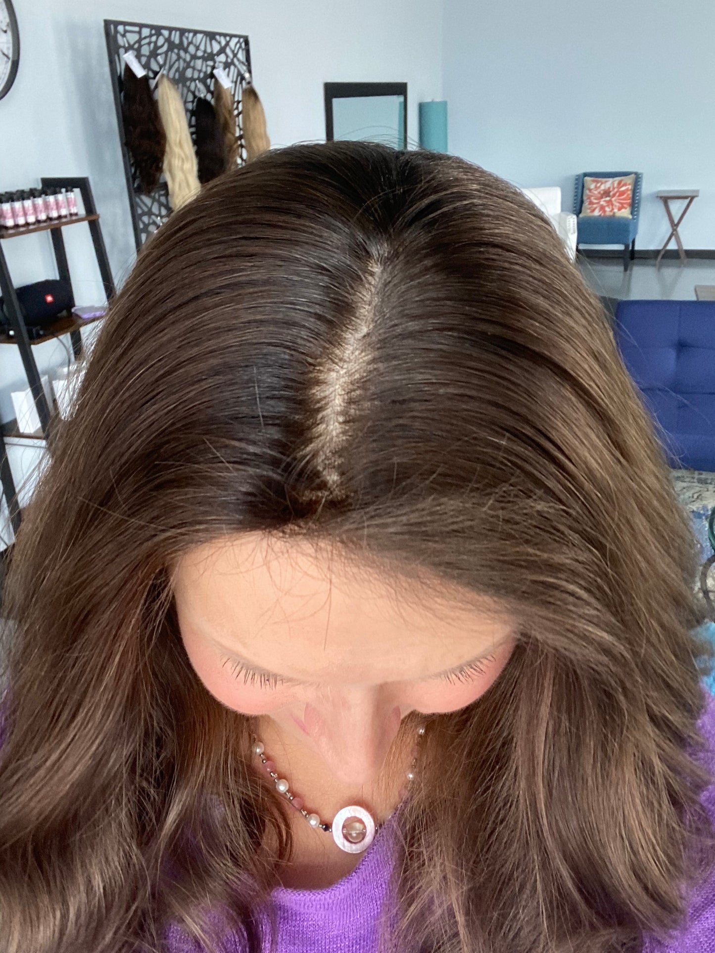 Silk Top Topper- Cool Dove 23”