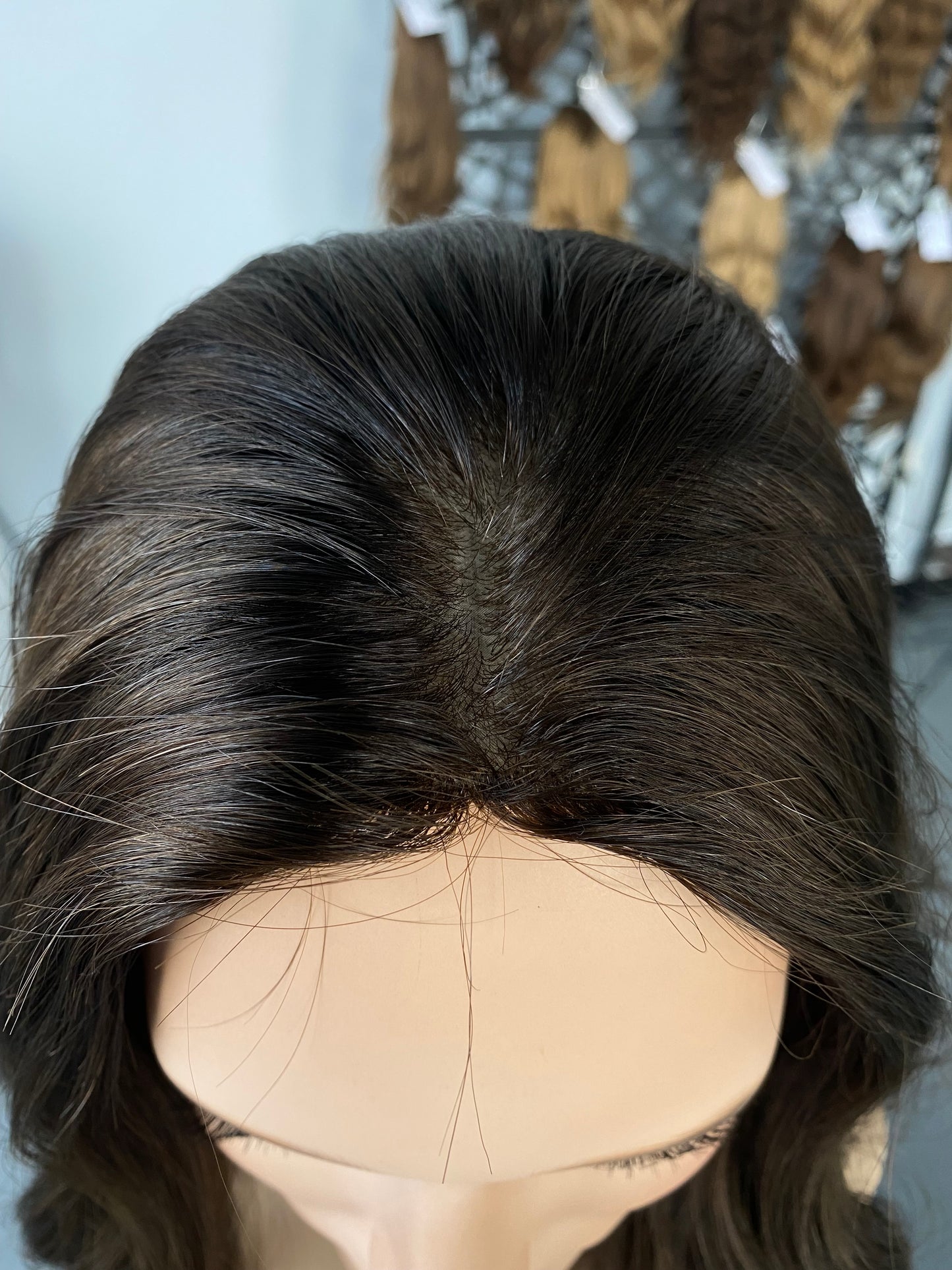 Silk Top Topper- Cool Dove 23”