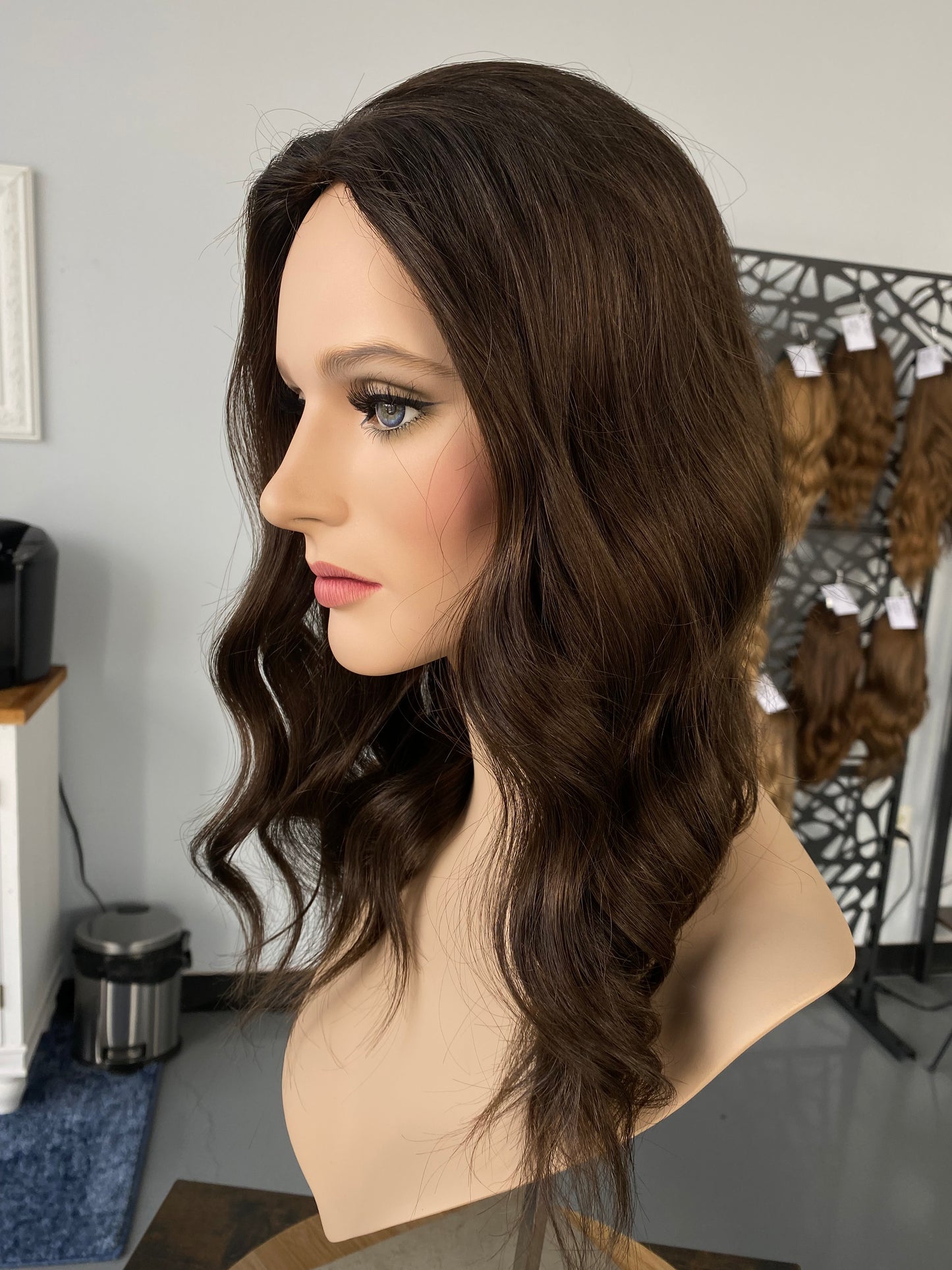 Silk Top Topper- Cool Dove 23”